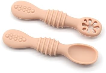 HeyPeacock Silicone Baby Utensil Set 6-Pack