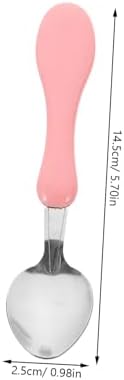 VOSAREA 4pc Baby Silicone Handle Flatware Set