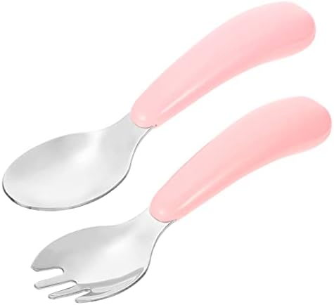 Infant Fork and Spoon Set for Safe Eating at Home