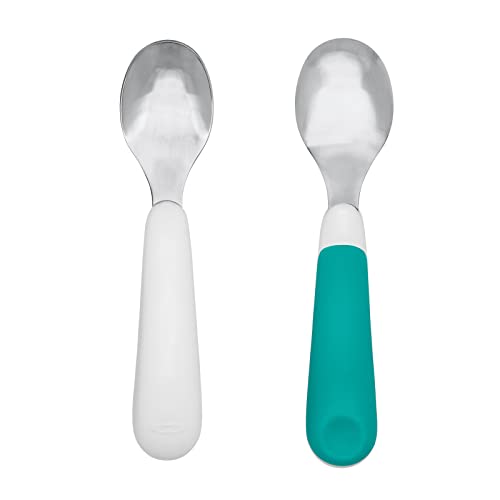 OXO Tot On-The-Go Fork and Spoon Set Teal