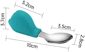 Luxshiny 2PCS Bird Themed Flatware Set for Baby Training