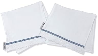 MEG Original Baby Burp Cloth Set - Blue Stripe on Cotton 1