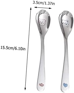4pcs Stainless Steel Cartoon Spoons Set for Babies