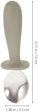 6Pcs 304 Stainless Steel Tableware Set with Handles for Easy Mealtime