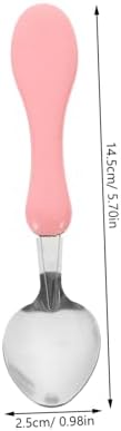4pcs Cartoon Fork and Spoon Set for Baby Feeding