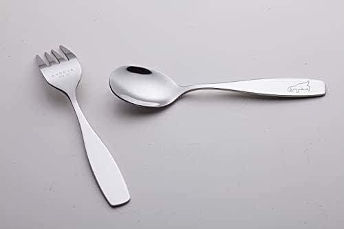 ANNOVA Kids Flatware Set - 10 Piece Dino Themed Stainless Steel