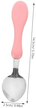 VINTORKY 4PCS Cartoon Silicone Handle Tableware Set
