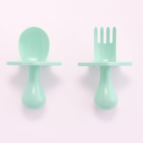 Nooli Toddler Spoons and Forks Set BPA Free Mint