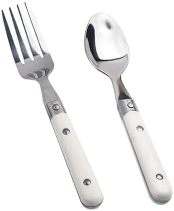 SHOWERORO 2Pcs Stainless Steel Fork and Spoon Set