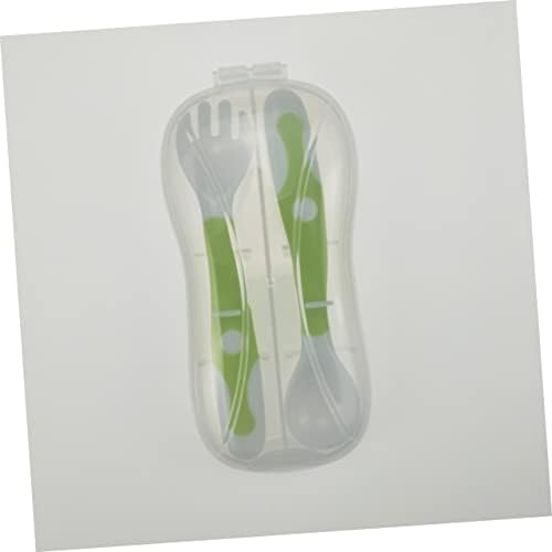 4 Pcs Bending Fork and Spoon Set for Mealtime Safety