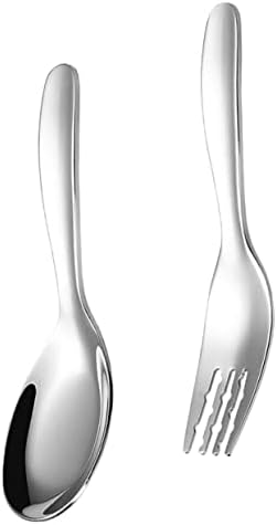 GREENADSCAPE 2PCS Stainless Steel Forks and Spoons Set