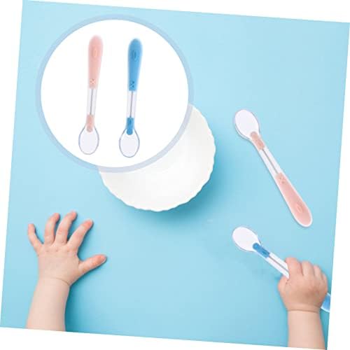 MERRYHAPY 2PCS Soft Spoons for Baby Weaning 1