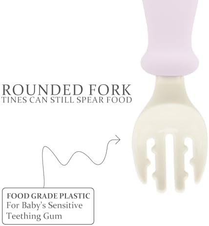6Pcs Toddler Utensils - Stainless Steel with Soft Silicone Handles 1