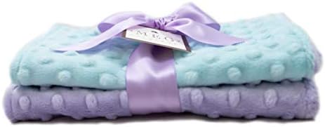 MEG ORIGINAL Lavender Aqua Burp Cloth Set of 2 1