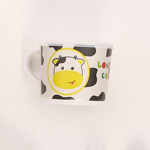 Kids Bamboo Dinnerware Set 5 Pcs Cow Design