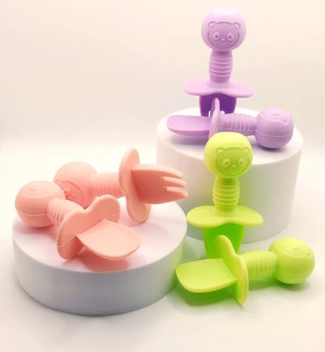Yummy Baby 3 Pack Deluxe Spoons Forks Feeding Set