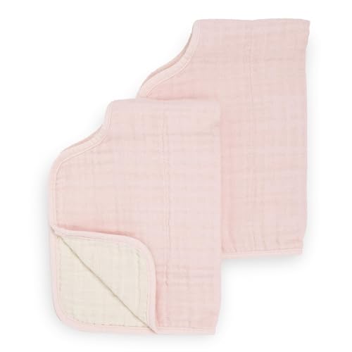 Little Unicorn Burp Cloth 2 Pack Light Pink