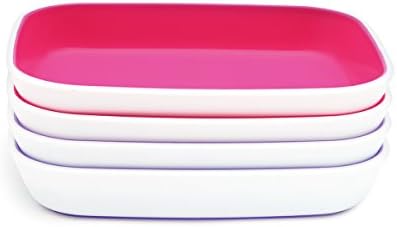 Munchkin Splash Toddler Plates Utensils 10pc Pink Purple