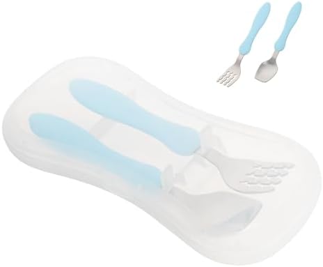 Beatifufu 3pcs Utensil Set for Baby Self Feeding