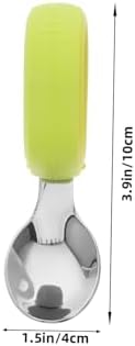 KOMBIUDA Stainless Steel Silicone Fork Spoon Set 1