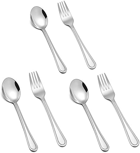 TeamFar Toddler Flatware Set 3 Forks 3 Spoons