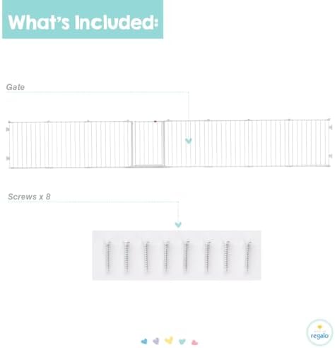 Regalo 194-Inch Adjustable Baby Gate Play Yard