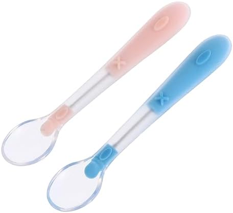 MERRYHAPY 2PCS Soft Spoons for Baby Weaning 1