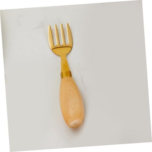 Unomor 4-Piece Curved Spoon Fork Set for Kids