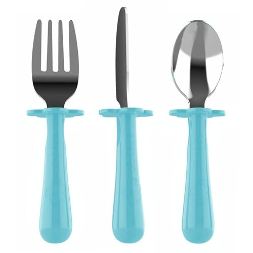 Grabease Toddler Silverware Set Teal