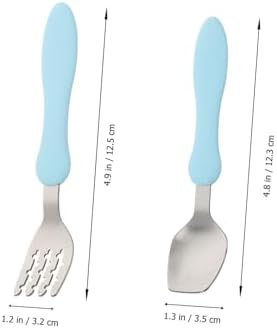 Beatifufu 3pcs Utensil Set for Baby Self Feeding