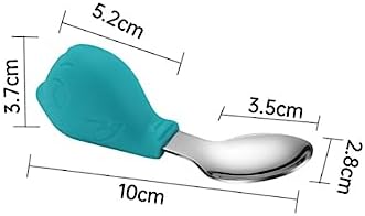 MAGICLULU 2pcs Fork and Spoon Set with Non-Slip Handles