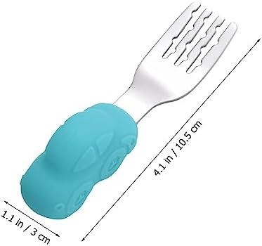 Hoement Stainless Steel Spoon and Fork Set 1 Pair