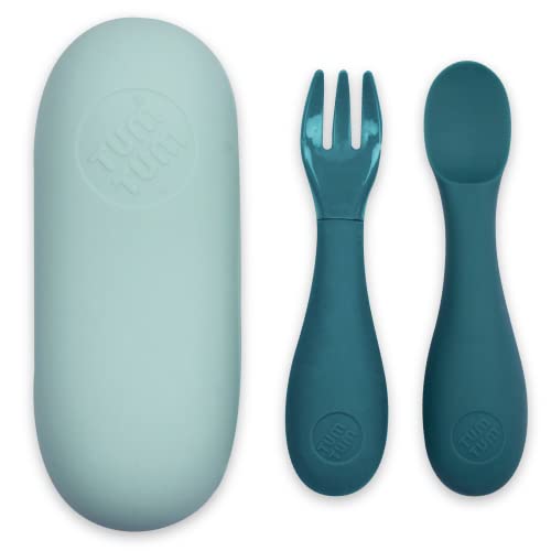 TUM TUM Baby Spoon Fork Set with Case 6 Months Plus