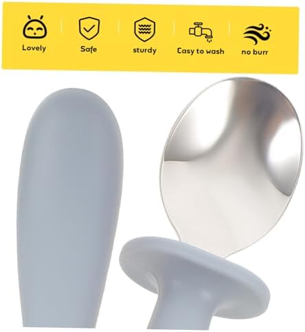 BIUDECO 6Pcs Reusable Spoon Fork Set for Baby Self Feeding