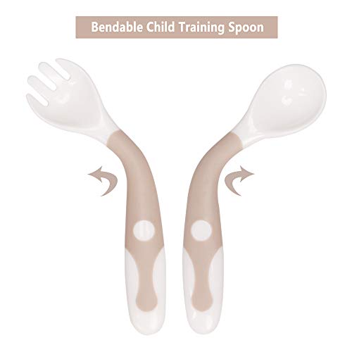 Baby Utensils Spoon Fork Set with Travel Safe Case 1