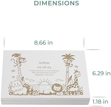 LAUBLUST Personalized Flatware Set - Jungle 4pcs with Name Engraving