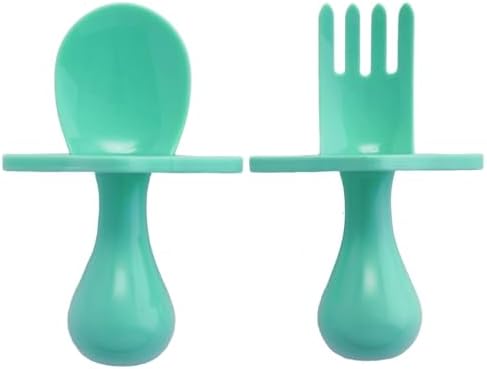 Nooli Toddler Spoons and Forks Set BPA Free Mint