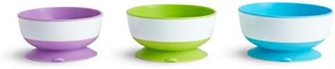 Munchkin Stay Put Divided Plates Bowls Toddler Utensil Set