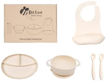 Bee Love Silicone Baby Feeding Set for 6 Months