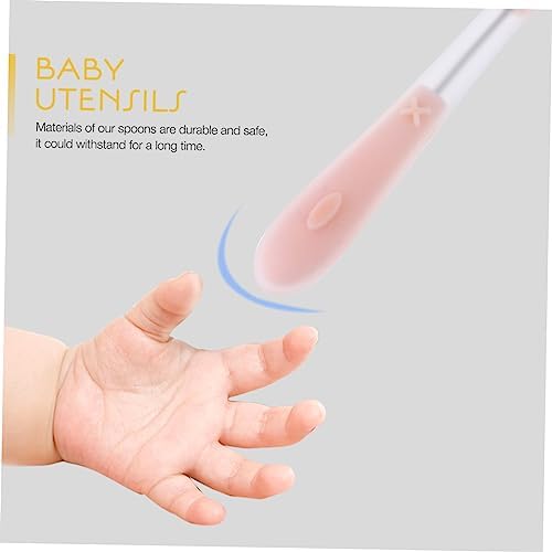 MERRYHAPY 2PCS Soft Spoons for Baby Weaning 1