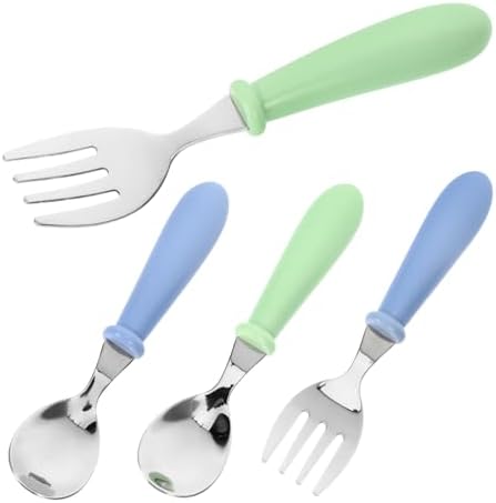 ifundom 4Pcs Stainless Steel Utensils Set for Babies