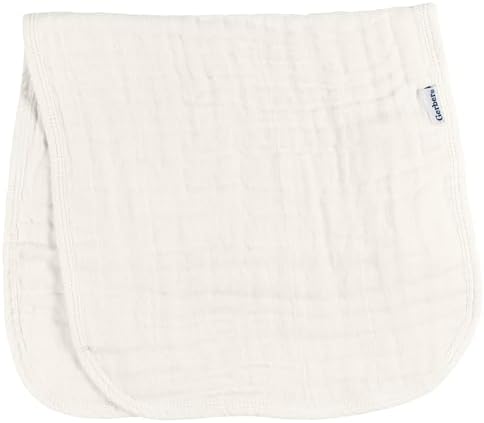 Gerber Baby Unisex Burp Cloths 6-Pack Large 20 x 10 Vanilla