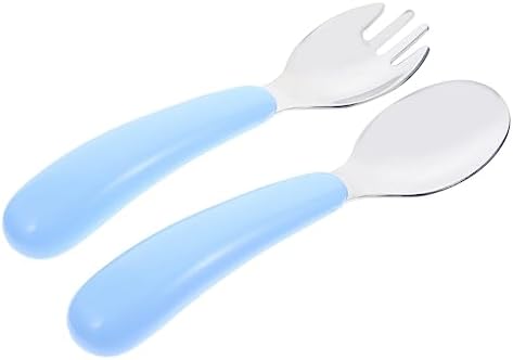 Mikinona Baby Spoon and Fork Set for Safe Feeding