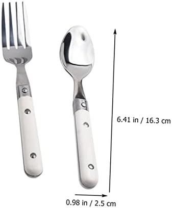 SHOWERORO 2Pcs Stainless Steel Fork and Spoon Set