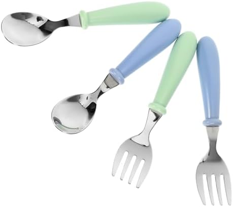 SHOWERORO 4Pcs Durable Feeding Utensils Set