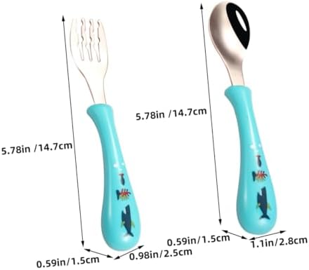3 Piece Cartoon Stainless Steel Utensils Set
