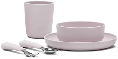 Lalo Big Bites Dinnerware Set - 5 Piece Lavender
