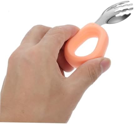 KOMBIUDA Stainless Steel Silicone Fork Spoon Set 1
