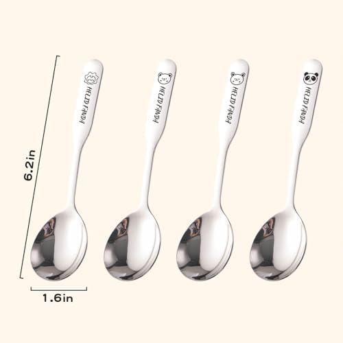 Maiyuansu Toddler Spoons 4pcs Stainless Steel Set 1