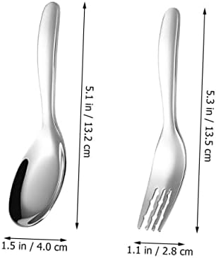 GARVALON 316 Stainless Steel Fork Spoon Set 2PCS